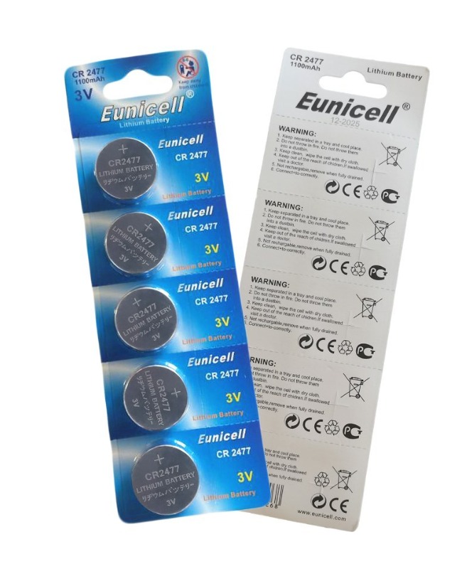 Batteri CR2477 -3V lithium batteri - 5 pack