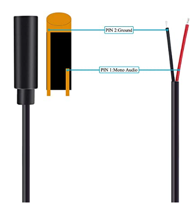[339043] Overgangskabel 3.5mm Female Jack to Bare Wire Open
